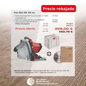 Sierra de incisión Fan-Set MT 55 cc Mafell